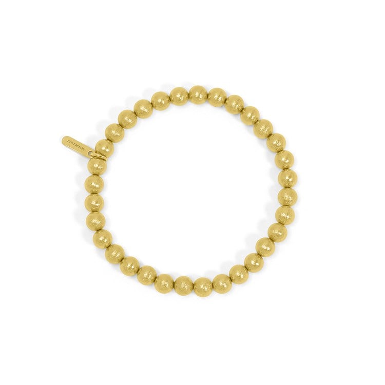 Signature Beaded Bracelet-6Mm - Gold