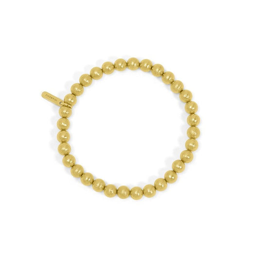 Signature Beaded Bracelet-6Mm - Gold