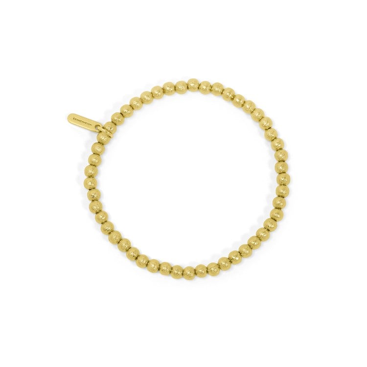 Signature Beaded Bracelet-4Mm - Gold