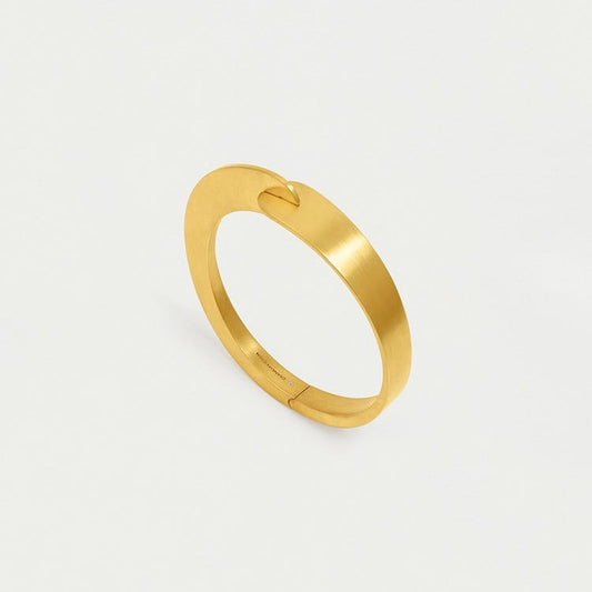 Crosby Hinged Bangle - Gold