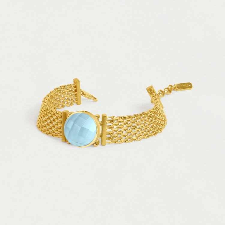 Galleria Chain Bracelet - Gold/Irridescent Sky Blu