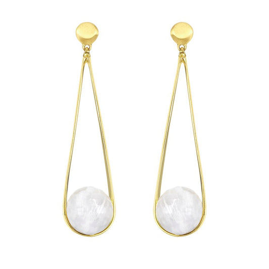 Ipanema Earrings - Gold/Moonstone