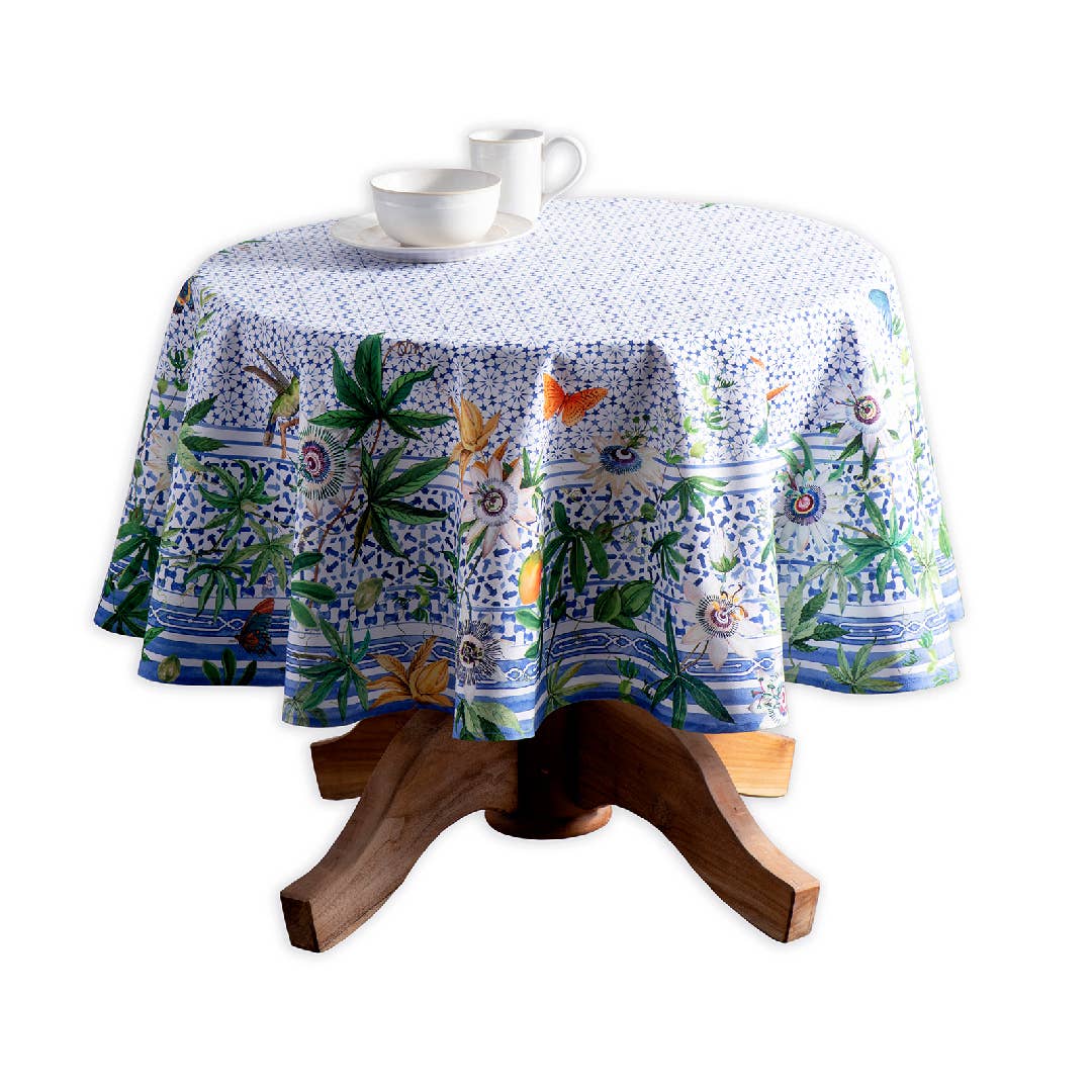 Cotton Tablecloth - Passiflora