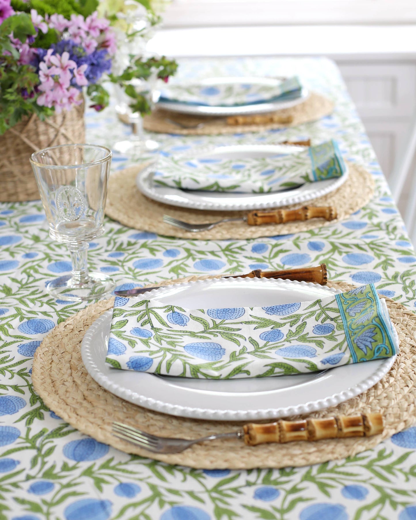 Tablecloth Pomegranate Blue (60x60)