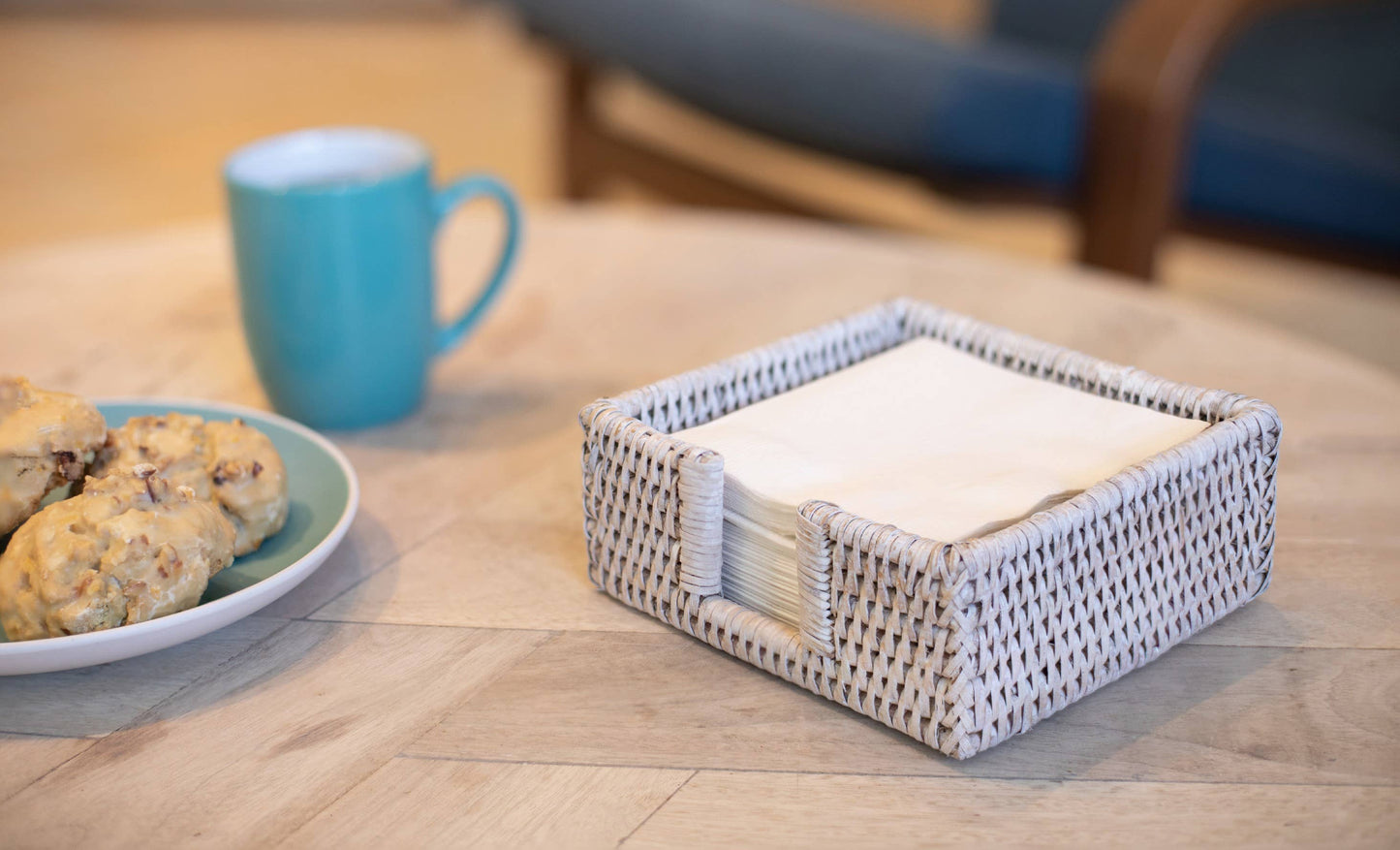 Cocktail Napkin Holder with Cutout – Tabletop Organizer