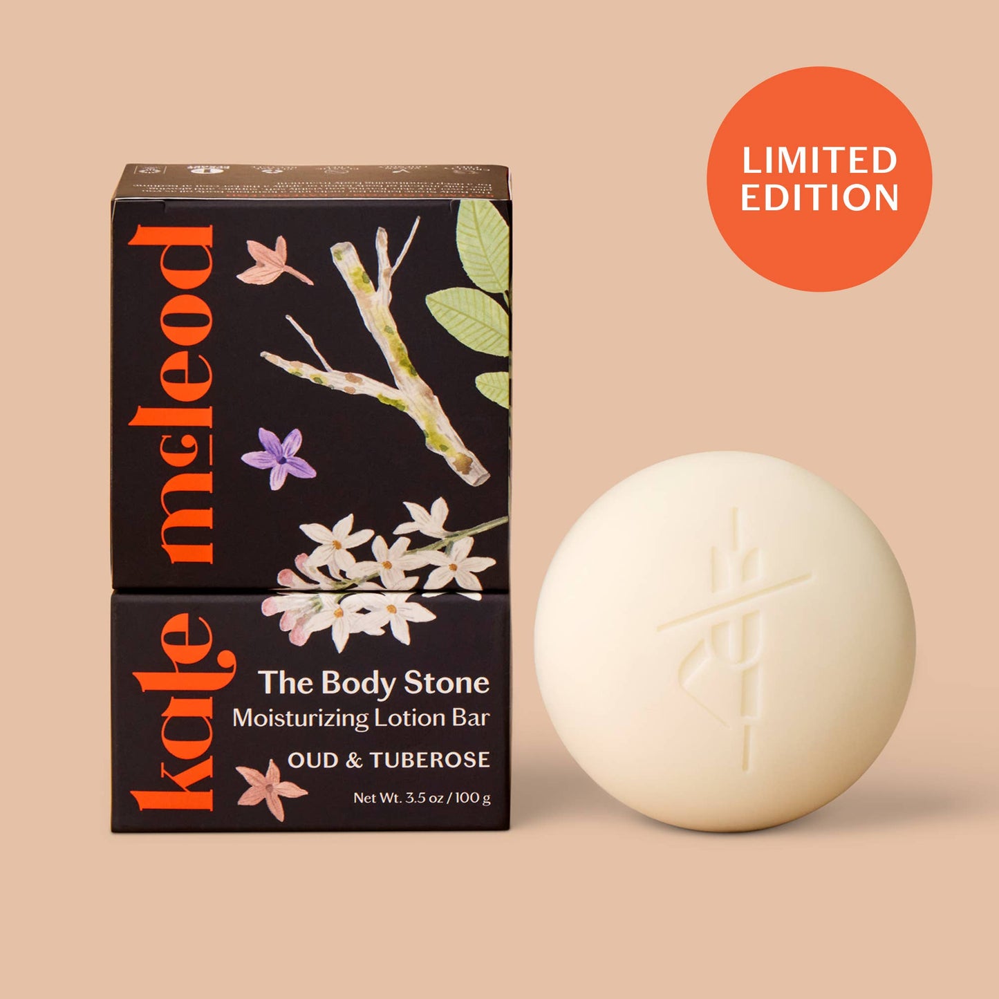 Oud & Tuberose Body Stone | Deep Moisturizing Lotion Bar