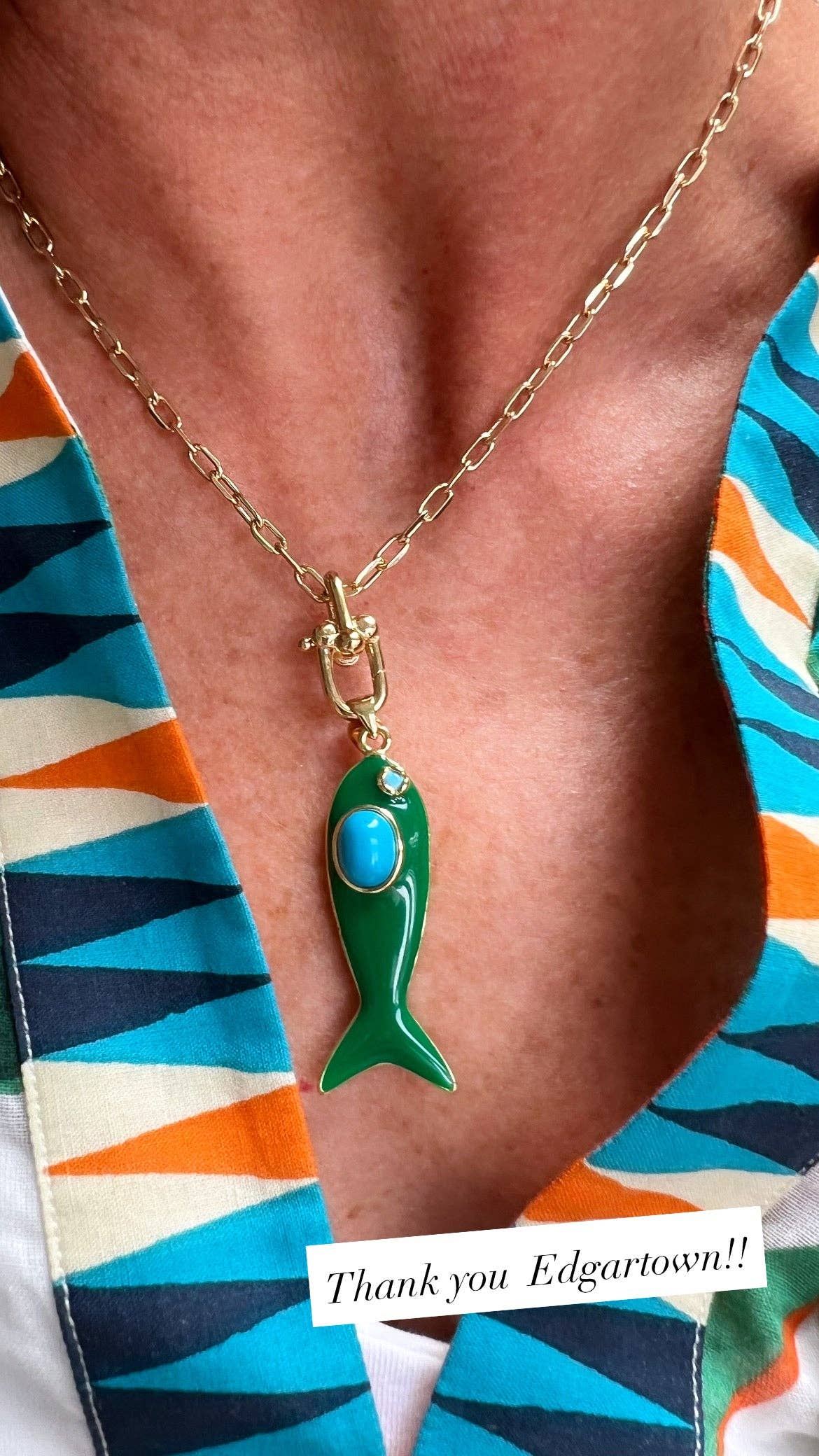 Go Fish Pendant Necklace