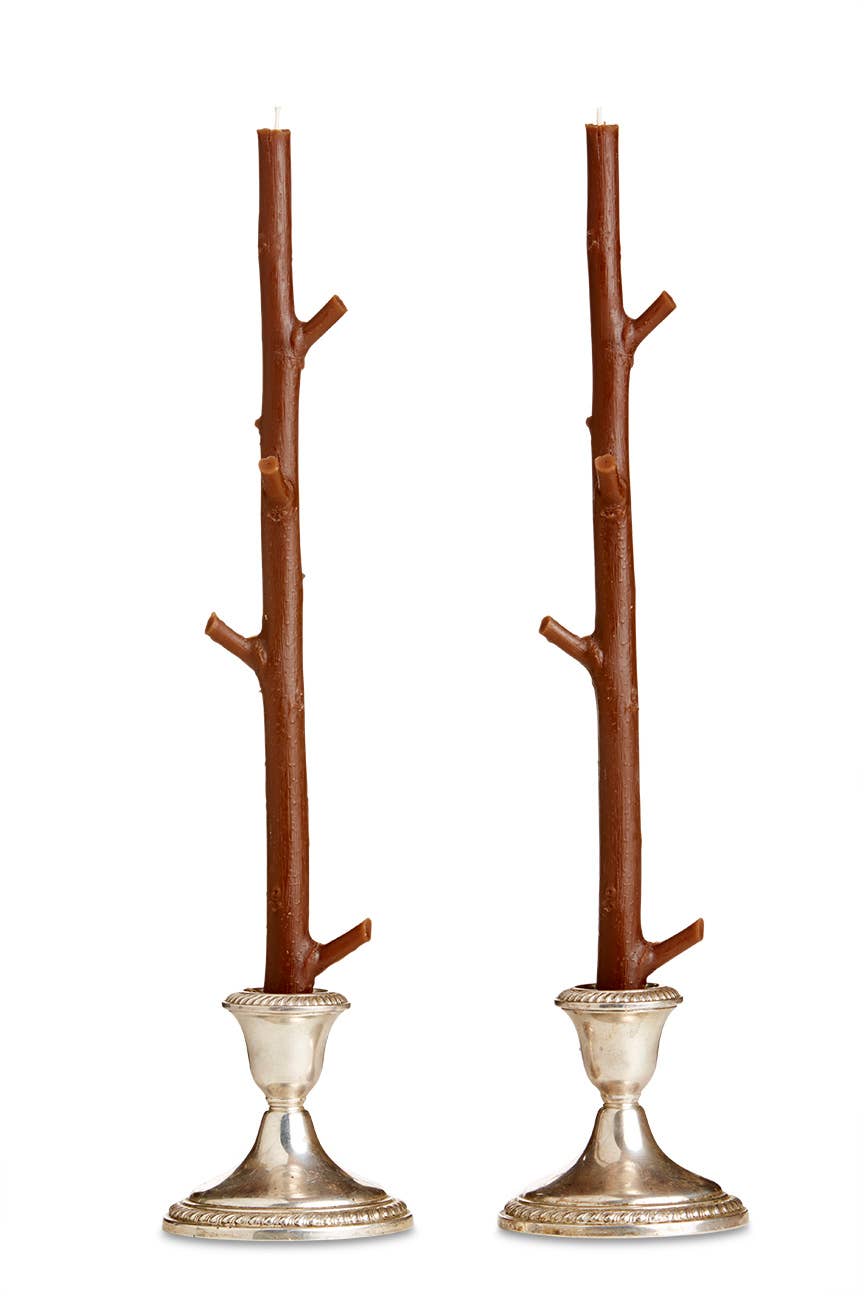 Stick Candles Maple, Set of 2