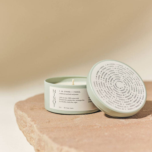 I am STRONG + FIERCE Candle