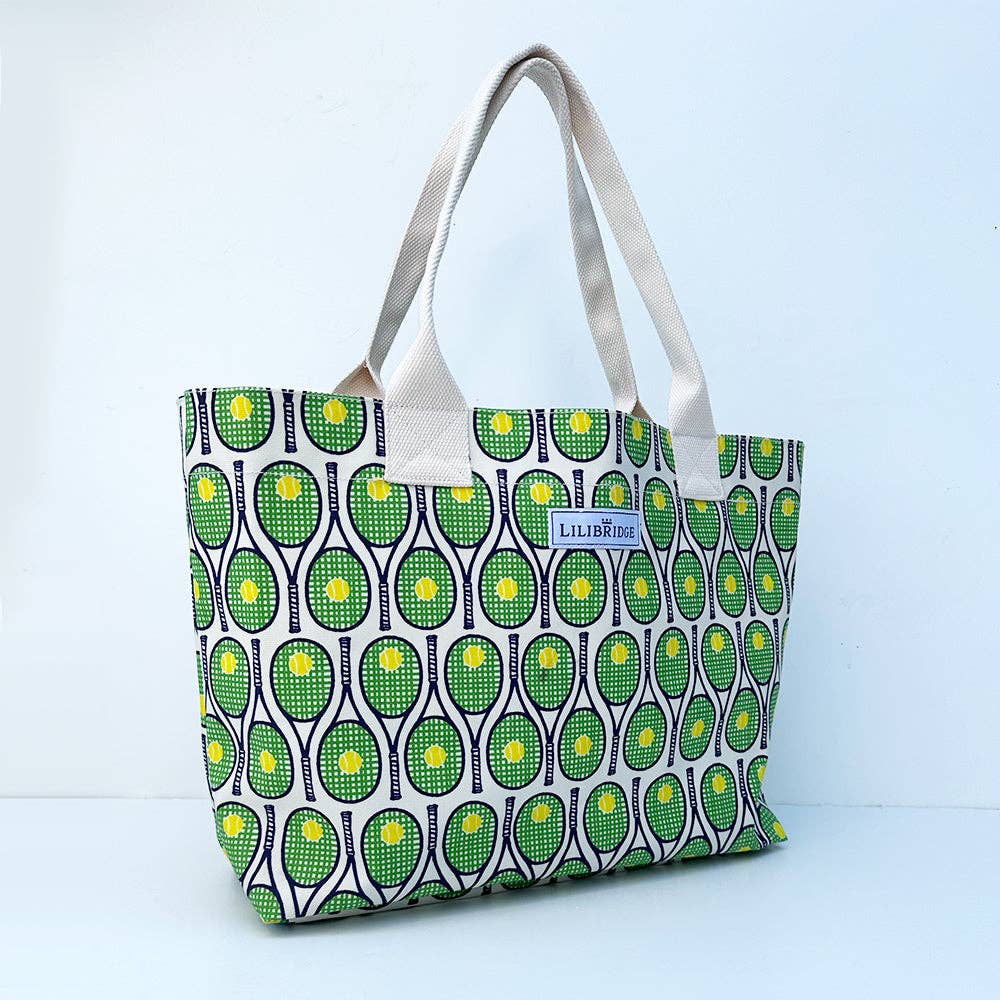 The Live and Love Tote, Tennis II, Coated Canvas