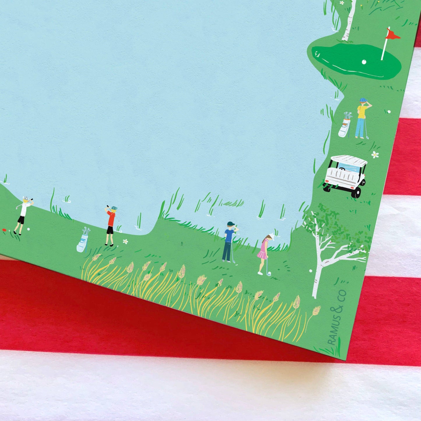 Tee-Time Square Notepad