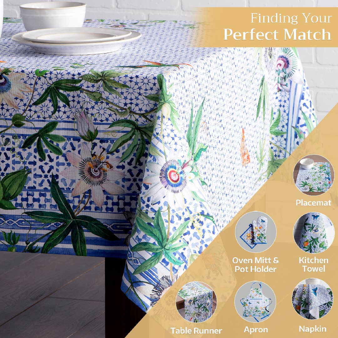 Cotton Tablecloth - Passiflora