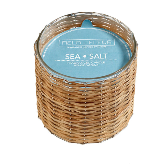 Sea Salt 2 Wick Handwoven Candle 12oz Ctn. 6