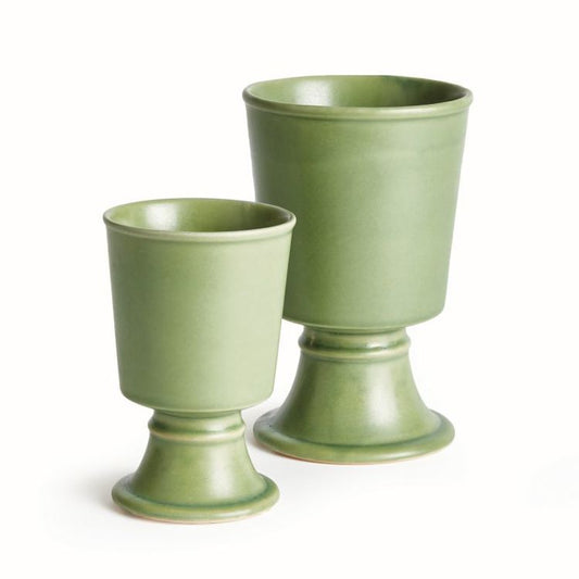 Large Green Kelcy Footed Cachepot